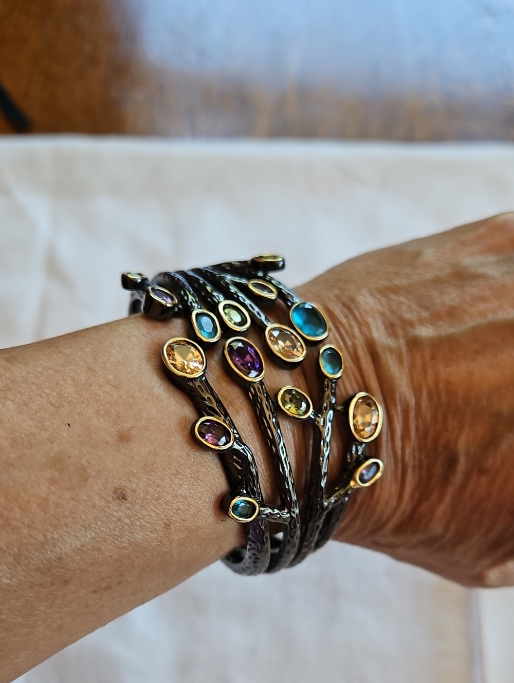 Multicolor Stone Wrap Bracelet - Women Jewelry